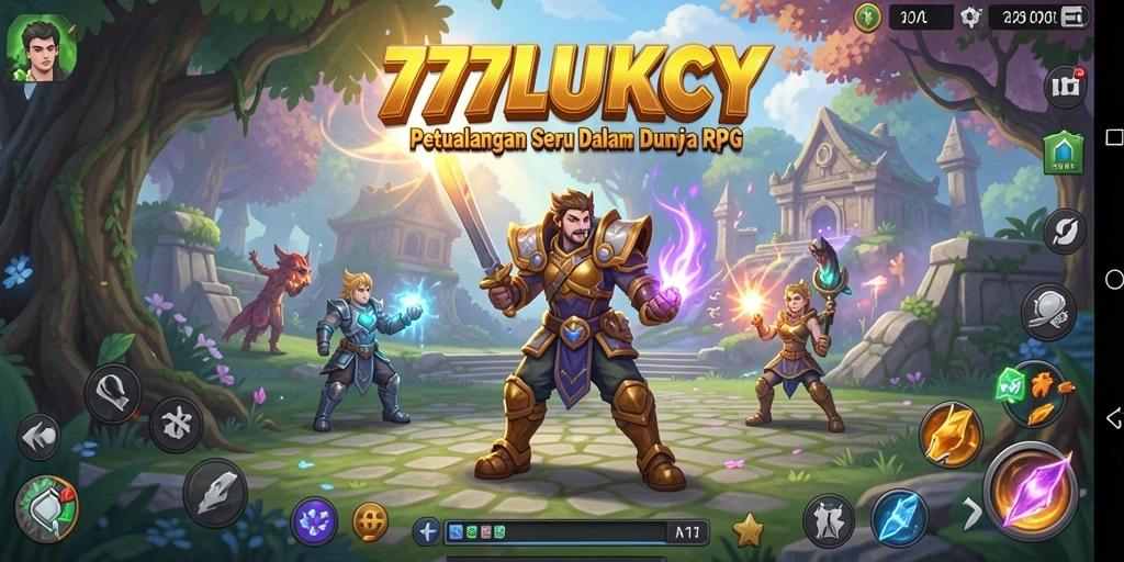 Tampilan gameplay seru dalam 777LUKCY dengan aksi RPG yang mendebarkan.