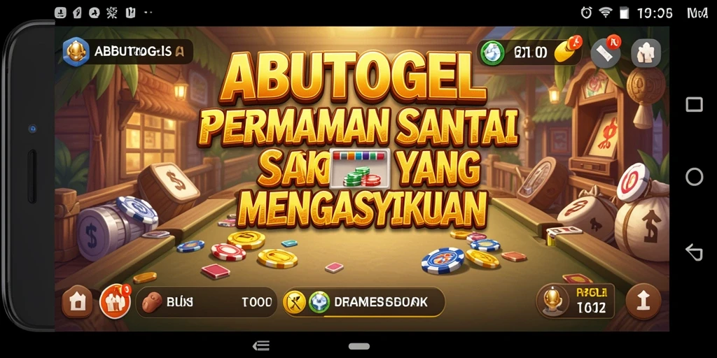 Tampilan gameplay ABUTOGEL yang seru dan mengasyikkan.