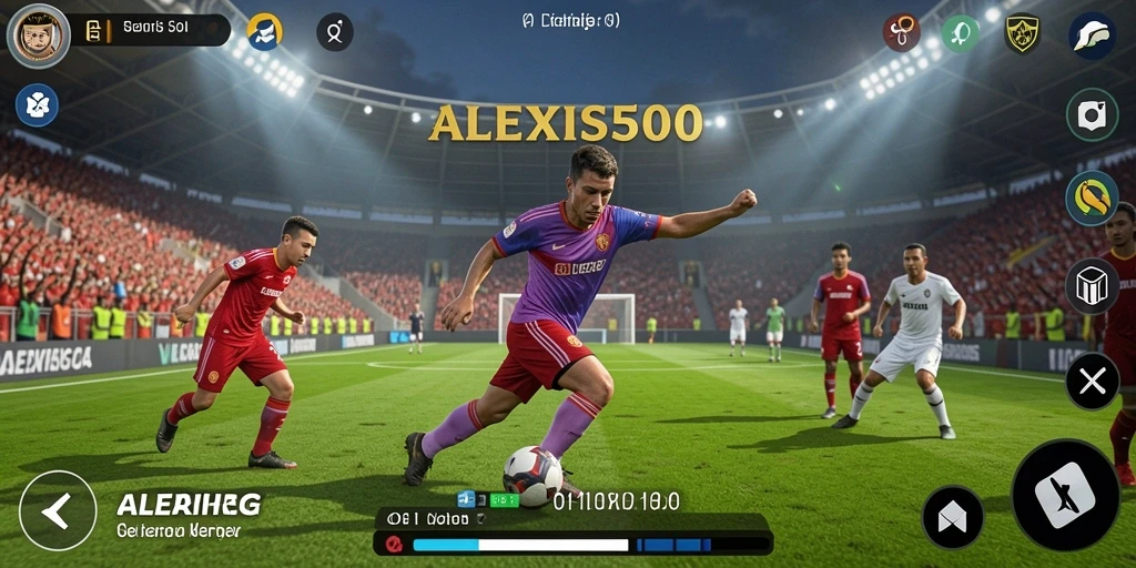 Tampilan gameplay ALEXIS500 yang mengasyikkan dengan aksi olahraga yang seru.