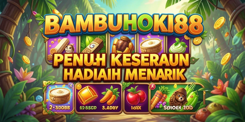 Screenshot gameplay <strong>BAMBUHOKI88</strong> yang menampilkan putaran Slot yang mendebarkan.