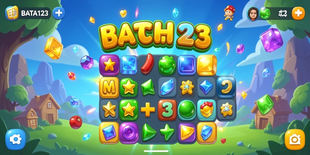 Gameplay seru BATA123, mencocokkan warna untuk menang.