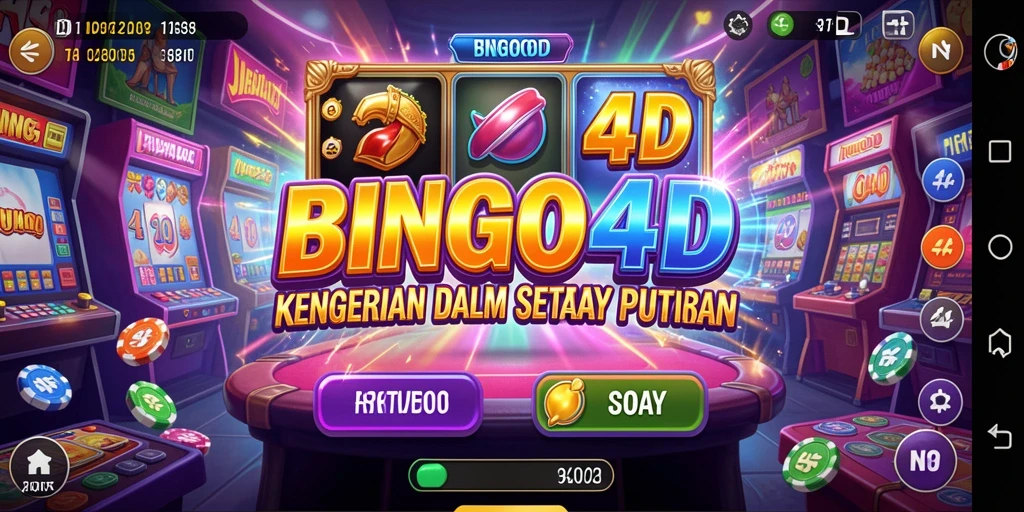 Tampilan gameplay mendebarkan di BINGO4D dengan unsur horor yang kuat.