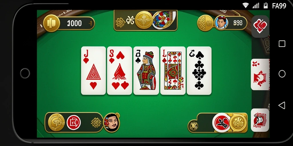 Tampilan gameplay domino yang seru dan menantang.