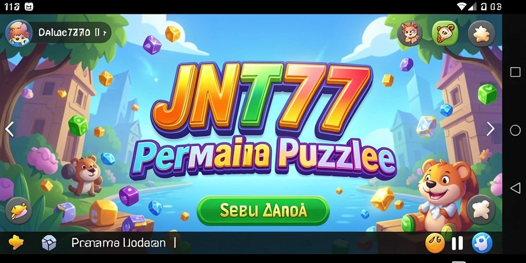Tampilan gameplay JNT777 yang penuh warna dan menantang.