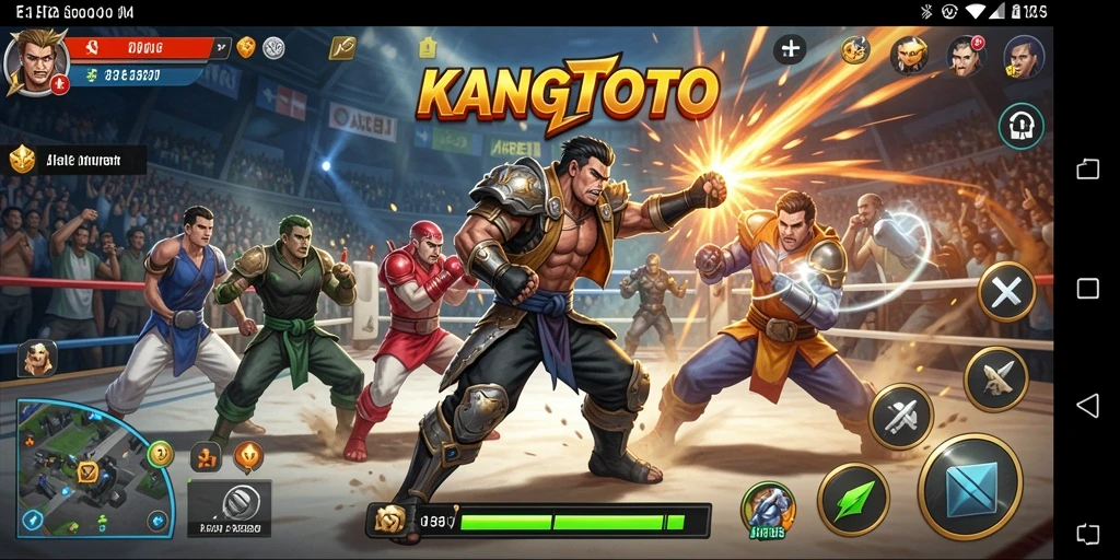 Tangkapan layar KANGTOTO menunjukkan aksi pertarungan yang mendebarkan.