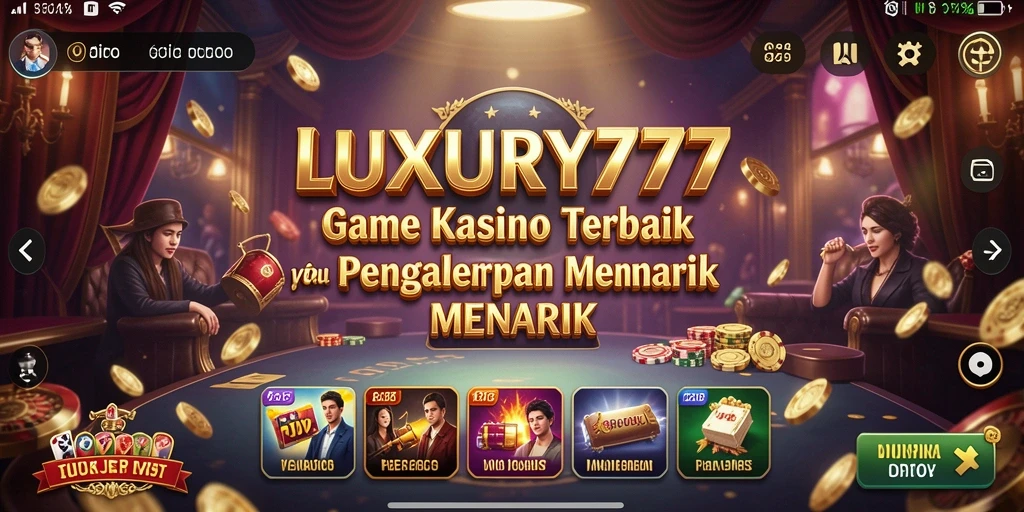 Tampilan menarik gameplay Kasino di LUXURY777 dengan grafis yang menakjubkan.