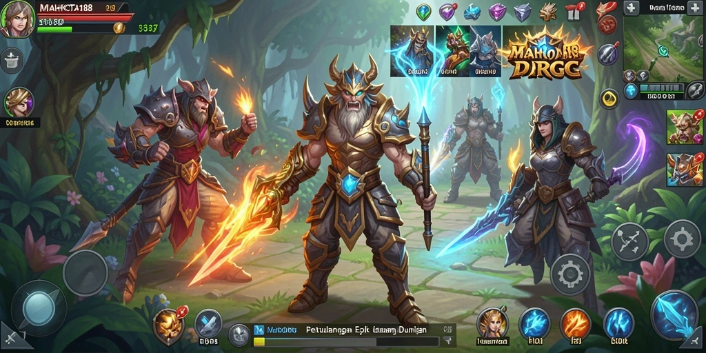 Gameplay menakjubkan di dunia RPG yang luas.