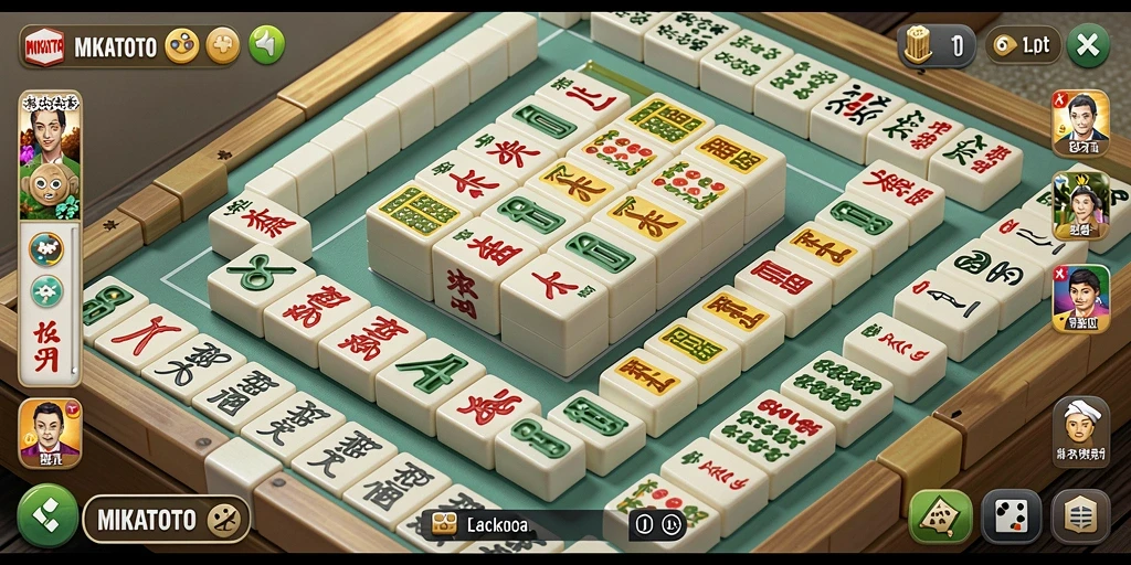 Tampilan menarik dari gameplay Mahjong MIKATOTO yang seru.