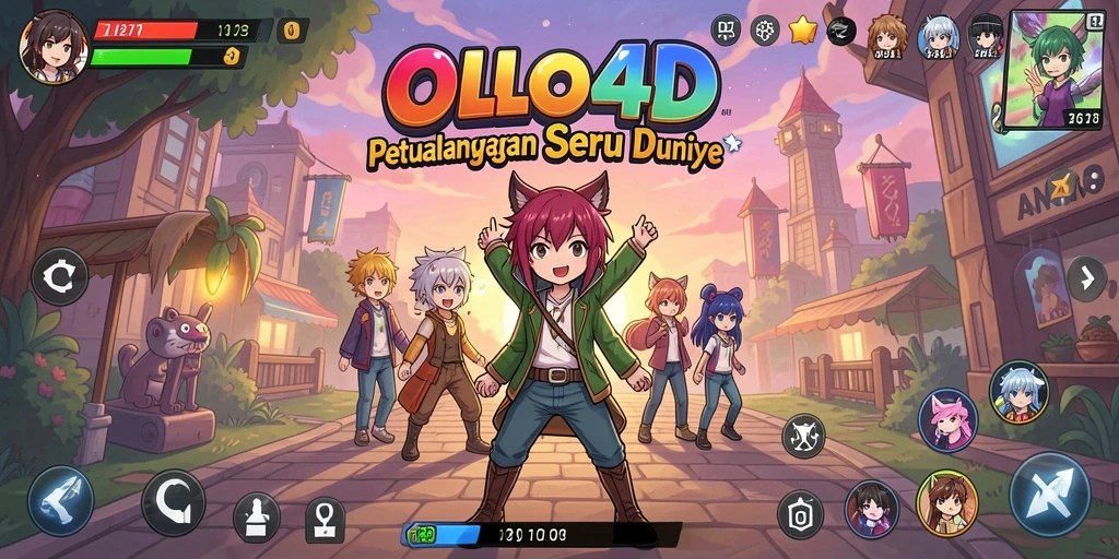 Tampilan gameplay OLLO4D yang memukau dan penuh aksi anime.