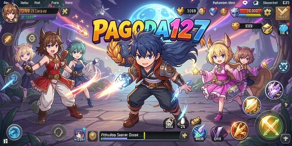 Tangkapan layar menunjukkan aksi seru dalam dunia Anime.