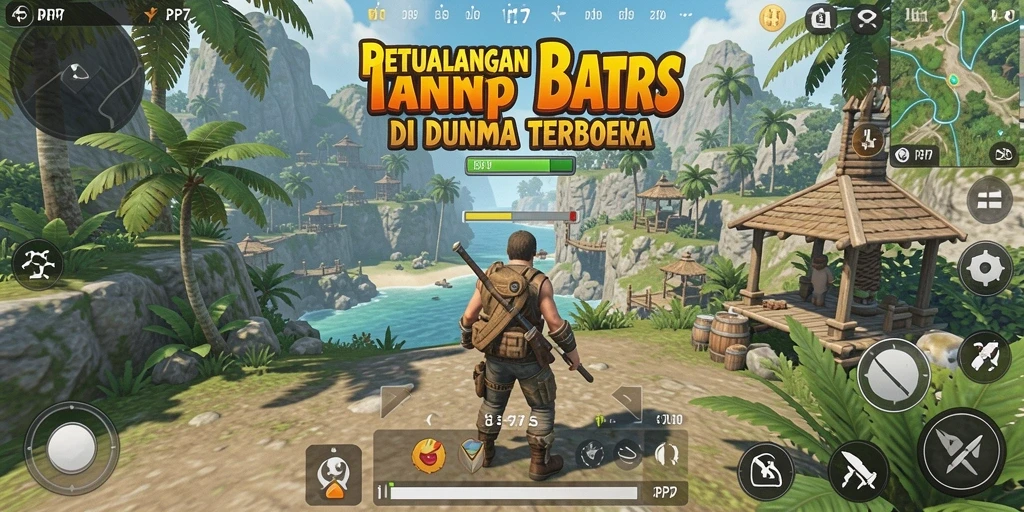 Screenshot gameplay PP7 yang menampilkan petualangan Open World.