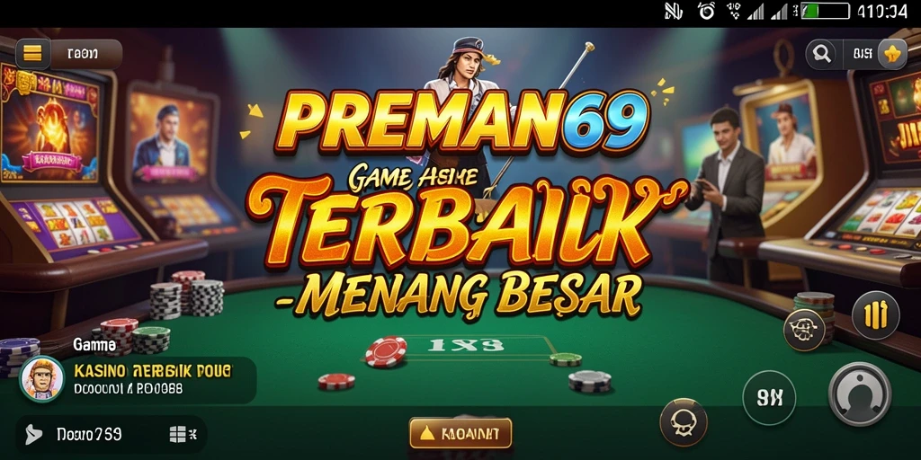 Tampilan gameplay Kasino yang mengesankan di PREMAN69.