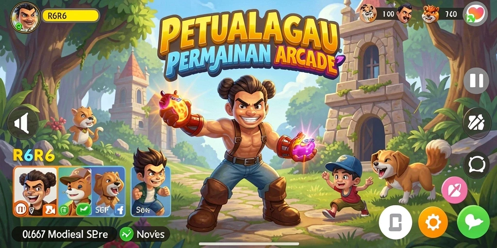 Screenshot gameplay <strong>R6R6</strong> yang menunjukkan aksi seru dalam permainan Arcade.