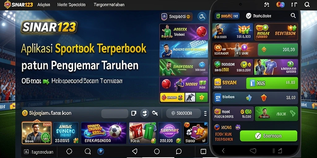 Tampilan gameplay aplikasi SINAR123 untuk taruhan olahraga.
